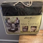 Eddie Bauer Infant Travel Bed Bassinet Folding Portable Black. Fixed Price $25.00.