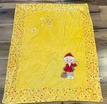 Unser Sandm Nnchen Baby Blanket Yellow Stars Plush Security Lovey 39X29. Fixed Price $8.50.