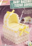 Vtg Baby Bassinet Tissue Cover Plastic Canvas Kit Needlecraft Shop 400436. Fixed Price $26.99.