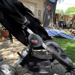 Britax B-agile Single Stroller Black/gray W/ Canopy And Basket. Fixed Price $178.00.