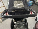 Bob Revolution Single Jogger Stroller Black Beige 3-WHEEL Hood/canopy. Fixed Price $100.00.