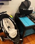 4MOMS Origami Power Fold Black/ Silver Umbrella Single Seat Stroller. Fixed Price $630.00.