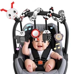 Car Seat Toys For Babies, 0-6 Months Stroller Activity Black White Baby Spira.... Fixed Price $20.20.