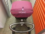 Purple Stokke Xplory Stroller, Carry Cot, Sibling Board &pram Pack, Free Pickup. Fixed Price $590.00.