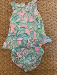 Lilly Pulitzer Off The Scales 6-12 Month Baby Girl Two Piece Set. Fixed Price $18.00.