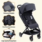 Foldable Lightweight Baby Stroller Compact Adjustable Backrest Airplane Friendly. Fixed Price $131.99.