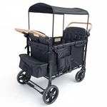 4 Seater Foldable Wagon Stroller Cargo, For Family Travel, Children Ride, Gift. Fixed Price $296.46.