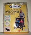 New! Graco Side By Striller Rain Cover W/storage Bag Style #10113. Fixed Price $9.97.