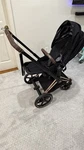 Cybex Priam Rose Gold Frame + Premium Black Seat Stroller (519003309). Fixed Price $700.00.