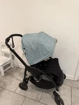 Bugaboo Bee+ Single Stroller Blue Canopy Black Seat W/ Basket. Fixed Price $300.00.