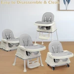 6-IN-1 Baby Chair, Portable 5-POINT Safety Harness And Wheels. Fixed Price $39.90.