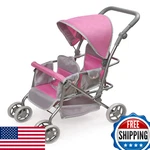 Badger Basket Double Doll Stroller - Pram For Baby Adjustable Seats. Fixed Price $117.68.