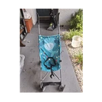 Cosco Umbrella Stroller Blue Multicolor Pattern Folding Single Seat Lightweight. Fixed Price $5.00.