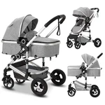 3-IN-1 Convertible Baby Stroller With Big Seat And Adjustable Canopy, 24 Pound,. Fixed Price $177.69.