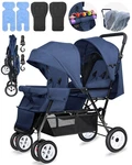 Double Stroller For Infant Toddler, Foldable Baby With Tandem Se. Fixed Price $267.99.