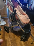 Infans Single Baby Stroller Pram W/ Bassinet, Reversible Seat Pink/purple. Fixed Price $80.00.