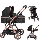 2-IN-1 Luxury Bassinet Stroller-folding Pushchair Baby/toddler Carriage-blk/pink. Fixed Price $175.00.