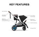 Cybex Gazelle All-in-one Infant Toddler Convertible Stroller (black) Used. Fixed Price $400.00.