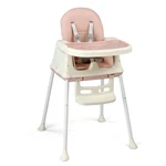 New 3-IN-1 Baby High Chair, Portable 5-POINT Safety Harness Removable Dual-layer. Fixed Price $44.99.