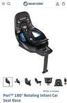 Brand New Unopened Maxi-cosi Peri 180 Rotating Infant Car Seat Base Black Blue. Fixed Price $75.00.