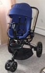 Used Quinny Moodd Blue Reliance Standard Single Seat Stroller. Fixed Price $200.00.