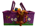Rare Limited Edition Disney Winnie The Pooh Bear And Tigger Picnic Basket. Fixed Price $39.99.