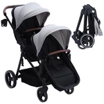 Foldable Double Stroller Tandem Pushchair For Infant Toddler Travel Baby Cart. Fixed Price $269.07.