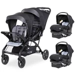Baby Trend Sit N' Stand Double Stroller With Ez-lift Car Seat (2 Pack), Stormy. Fixed Price $540.99.