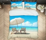 3D Beach Umbrella ZHUA1324 Bed Pillowcases Quilt Duvet Cover Set Queen King Zoe. Fixed Price $71.62.