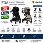New Britax Prism Modular Stroller Reversible Seat Teak & Raven Black - Free Ship. Fixed Price $309.00.