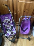 Graco Just Like Mom Deluxe Playset Purple. Swing & Stroller For Dolls. Fixed Price $32.00.