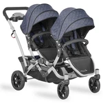 Twin Infant Toddler Stroller - Dream On Me Tandem Double Umbrella Slate. Fixed Price $369.99.
