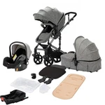 3 In 1 Baby Stroller Lightweight With Basket Car Seat Isofix Base 6GIFT. Fixed Price $268.89.