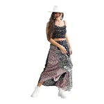 Free People Kaia Black & Pink Floral Maxi Skirt (only) Midnight Boho Medium. Fixed Price $80.99.