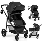 2 1 Foldable Baby Stroller Kids Travel Newborn Infant Buggy Pushchair Black. Fixed Price $129.99.