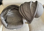 Stokke Scoot Stroller Seat Fabric And Canopy Hood Only! Gray Parts. Fixed Price $60.00.