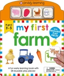 My First Play And Learn: Farm: Fun Early Learning Book With 28 Reusable Pl.... Fixed Price $6.69.