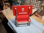 Vintage Wisconsin Badgers Stadium Seat Folding Bleacher Chair W/ Bucky. Fixed Price $29.00.