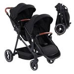 Collapsible Tandem Double Stroller For Infant & Toddler - Reversible Seat. Fixed Price $233.47.