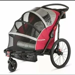 Schwinn Joyrider Bike Trailer, Single & Double Baby Carrier, Canopy, 20" Tires. Fixed Price $781.00.