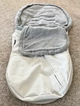 Uppababy Cozy Ganoosh Stroller Footmuff Silver Primaloft Insulated Padded. Fixed Price $65.00.