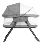 Deluxe Rocking Bassinet, Portable Baby Removable Canopy,charcoal Tweed. Fixed Price $110.40.